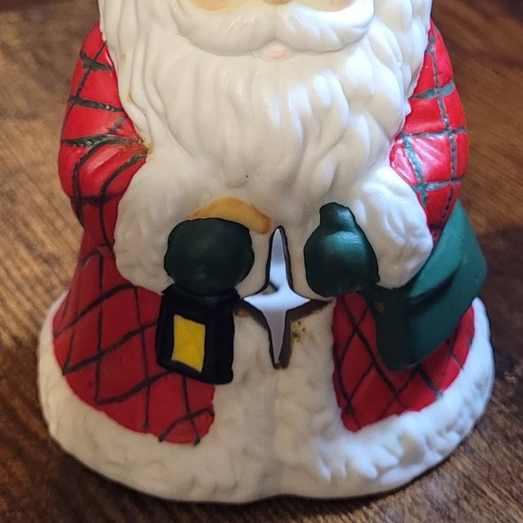 Santa Claus Tree Small Porcelain Candle Holder - Picture 5 of 8